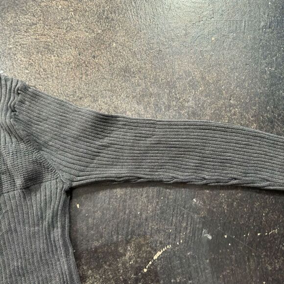 Y2k Lee Full Zip Dark Grey Sweater Tight Fit Outdoors Adult Size XL Read Bio - Picture 6 of 16